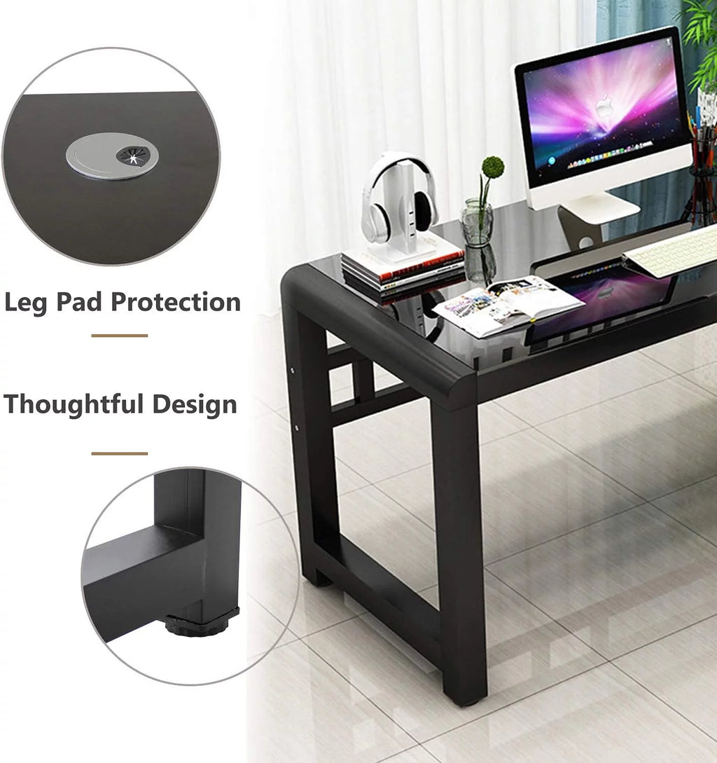 Tempered Glass Computer Desk J23427