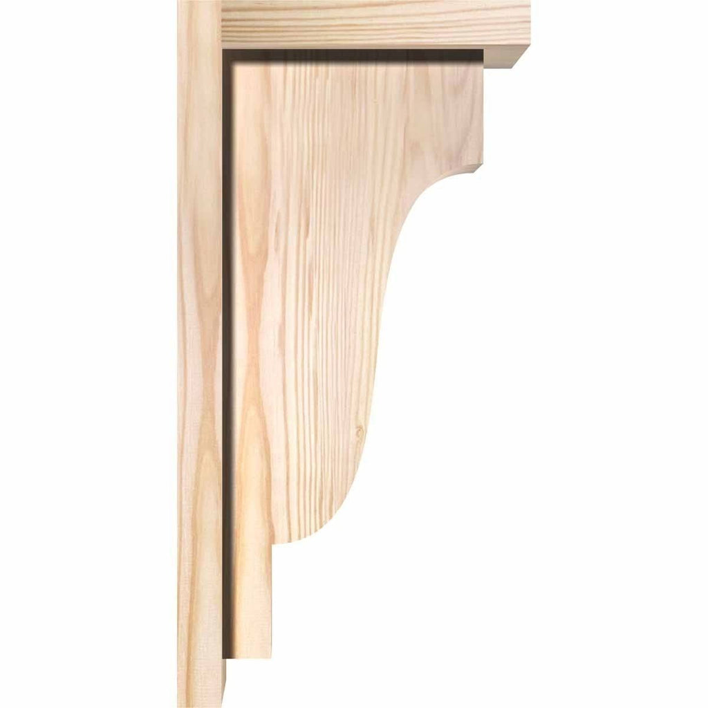 Douglas Fir Newport Smooth Corbel with Backplate G809266