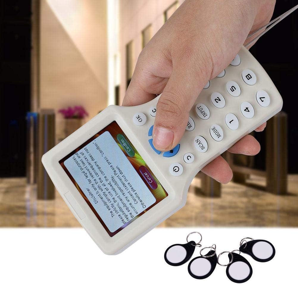 9 Frequency Handheld RFID Copier ID IC Reader Writer Duplicator Multifunctional Copy Encrypted NFC Smart Card with HD 3.2 Inch Full Color Screen Z389083