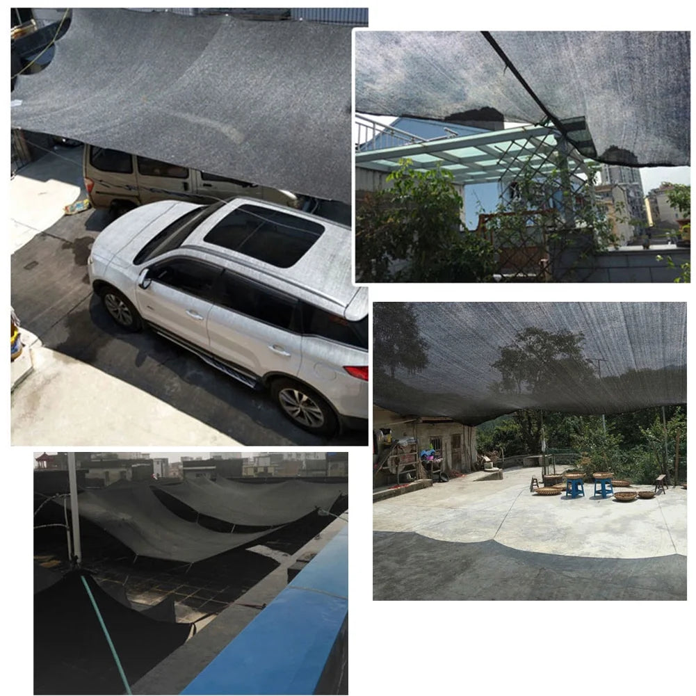 Black UV Resistant Garden Shade Mesh Tarp L505