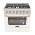 36 in. Natural Gas Range with White Door L29346