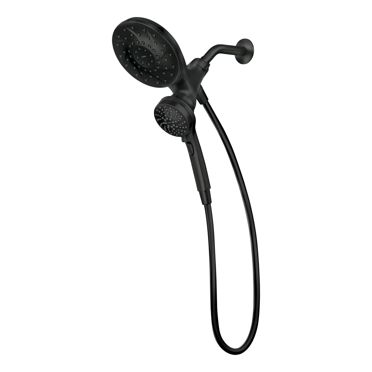 Matte Black Six-Function Showerhead with Handheld Combo J480