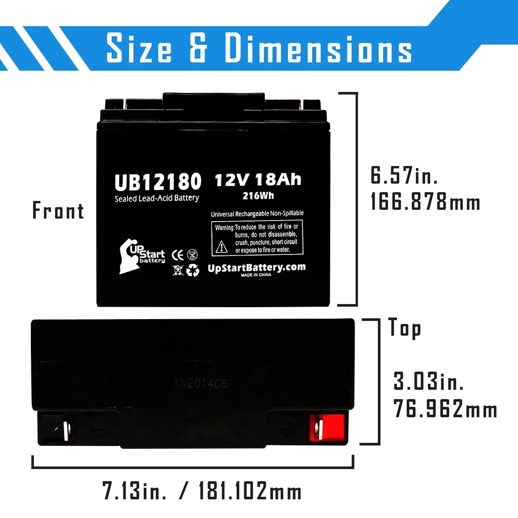 12V 18Ah Sealed Lead Acid Battery X49612