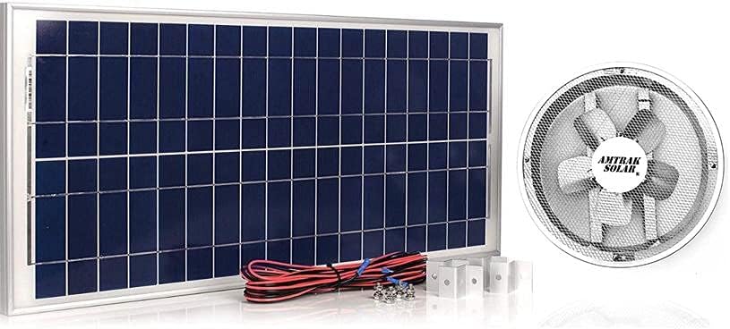 50-Watt Galvanized Steel Solar Attic Fan A747445