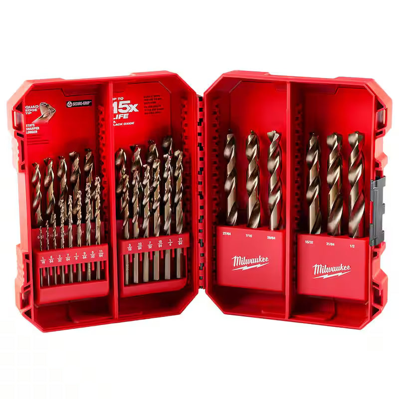 Cobalt Red Helix Drill Bit Set 29-Piece G4732