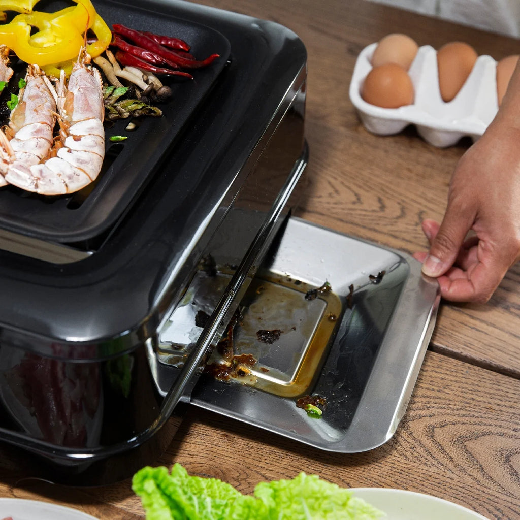 Alloy Steel BBQ Grill with Non-Stick Coating Black S33269