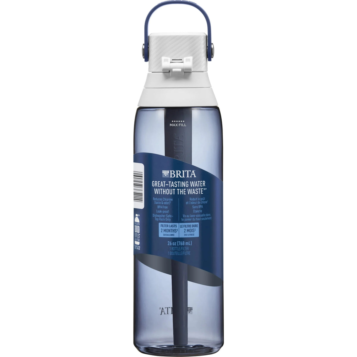 26oz Leak Proof Filtered Water Bottle with Straw P533318