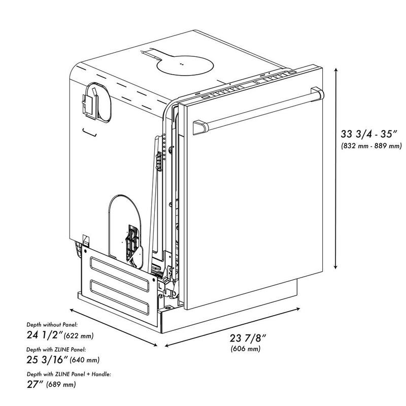 24 in. Top Control Tall Tub Dishwasher with 3rd Rack C86342