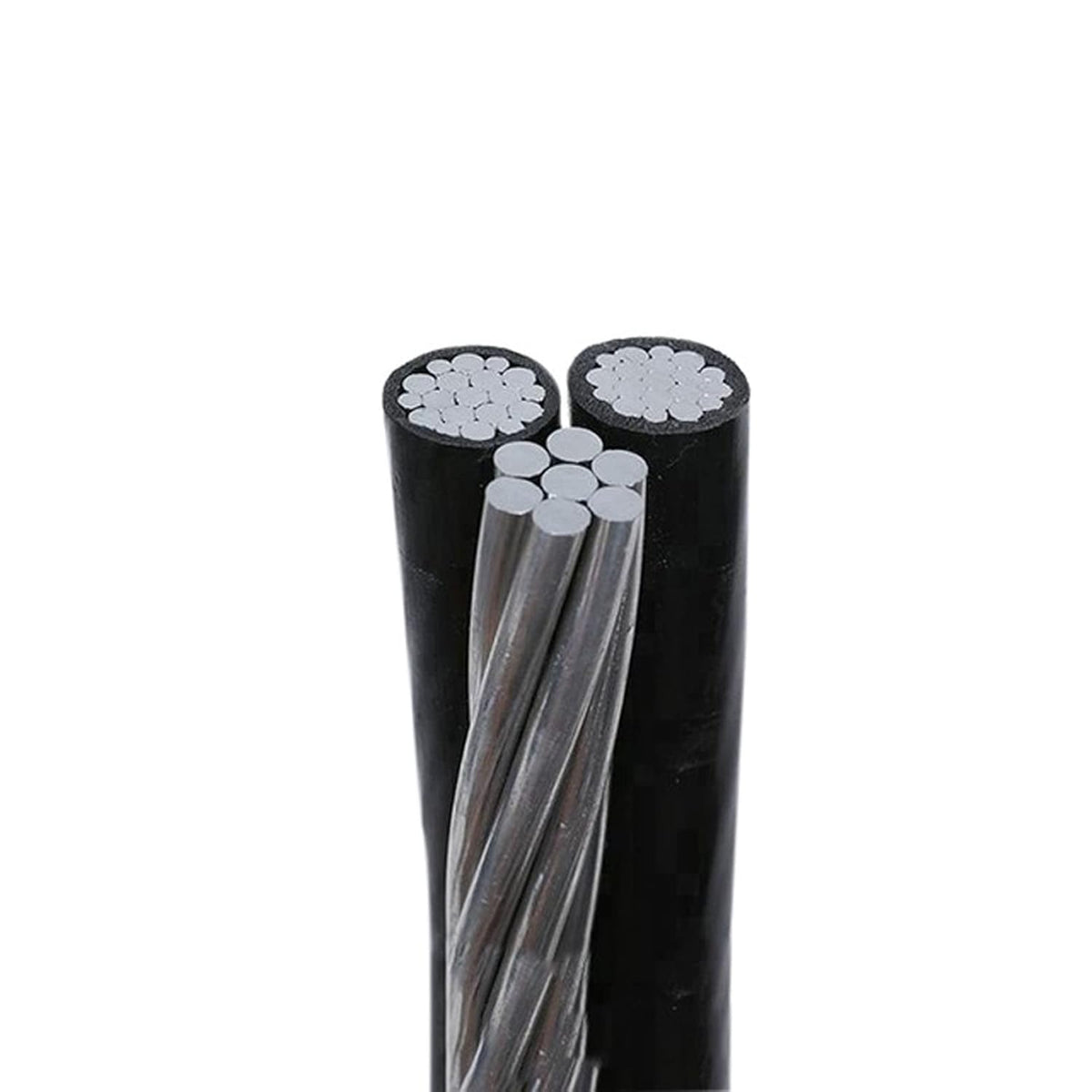 150' Nassau Cockle 2-2-4 Aluminum Triplex Overhead Service Drop Cable K9071