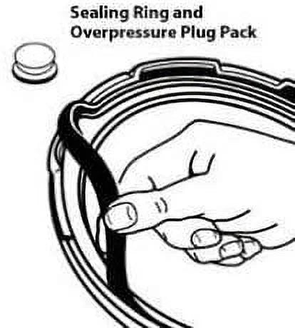 Black 2 Pack Pressure Cooker Sealing Ring F5233