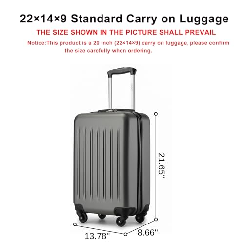 20 Inch Hardside Spinner Suitcase W2065