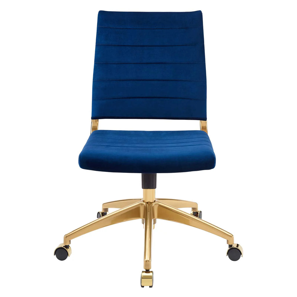 Blue Velvet Computer Work Desk Chair H964175