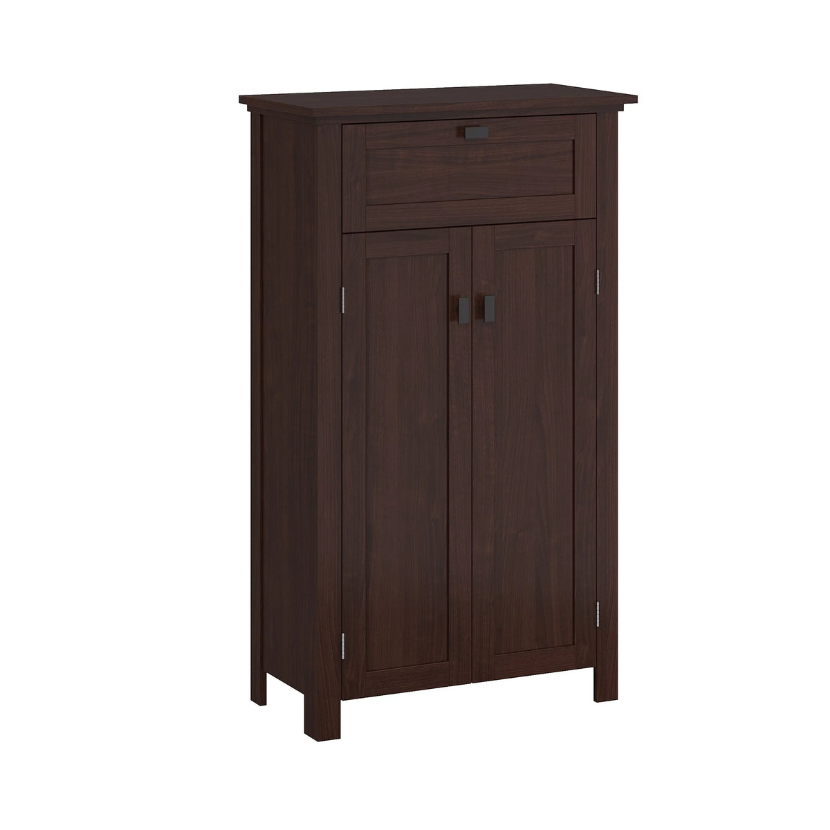 Two-Door Floor Cabinet, Dark Woodgrain O374