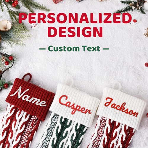18.5'' Burlap Plaid Christmas Stockings 1-Pack Q80714