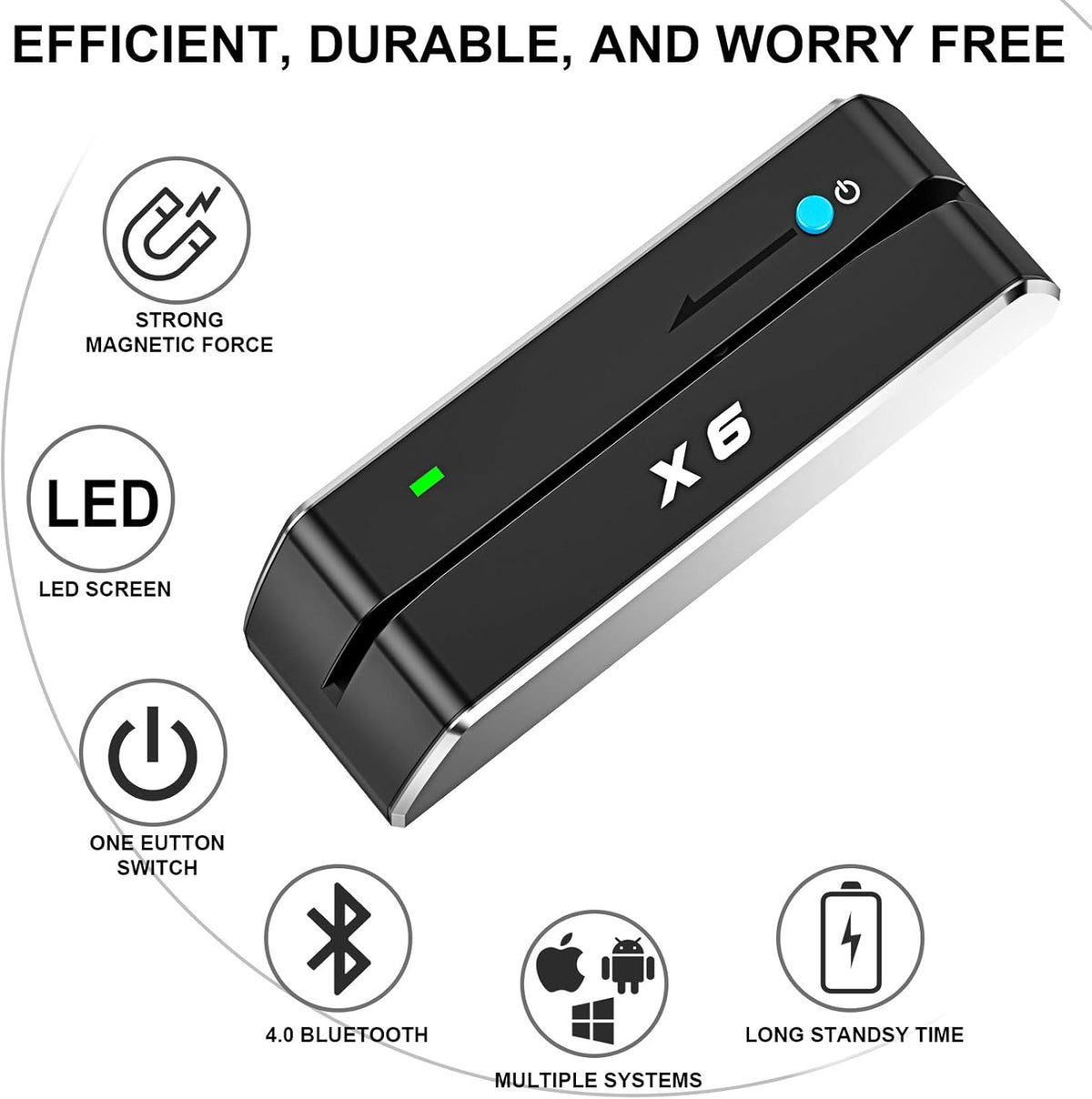 Magnetic Card Reader Writer USB 3 Tracks C8634
