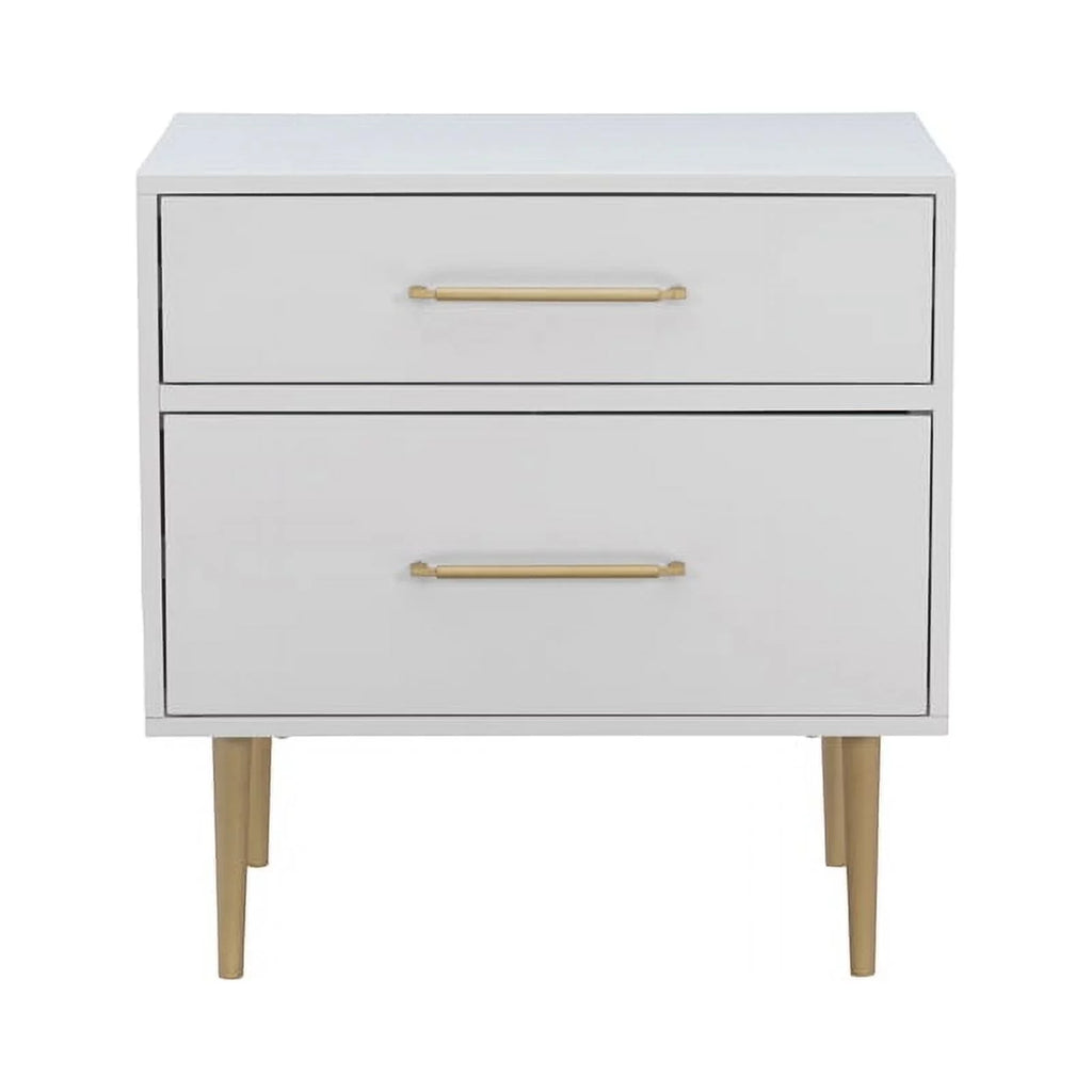 Wood Two Drawer Nightstand Set of 2 Z4633