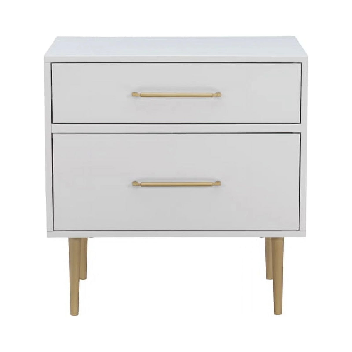 Wood Two Drawer Nightstand Set of 2 Z4633