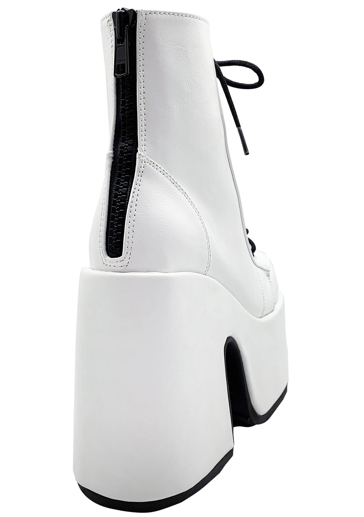 White Vegan Leather Shoes D763224