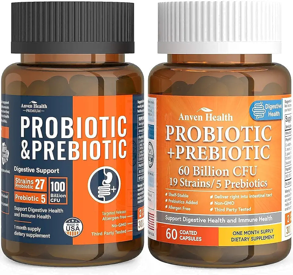 100 Billion & 60 Billion Probiotics Gut Health Bundle Y9335