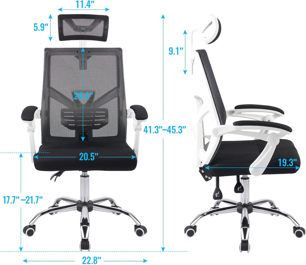 Black Ergonomic Mesh Office Chair with Lumbar Support G77740