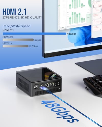 Mini PC Ryzen 7 5825U 32GB RAM 1TB SSD Dual NIC LAN 2.5GbE F5731