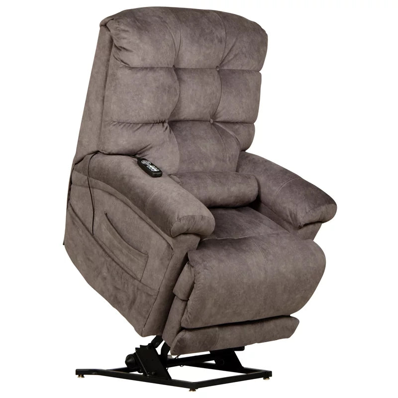 Gray Fabric Power Lift Recliner E825174