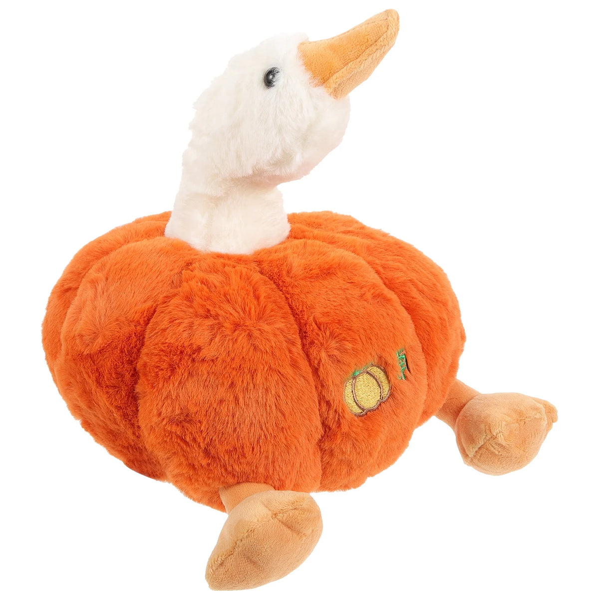 Plush Pumpkin Duck Stuffed Animal Doll Q80910
