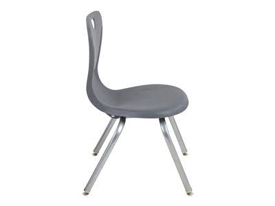 Gray Contour Swivel Glide Chair 4-Pack L731