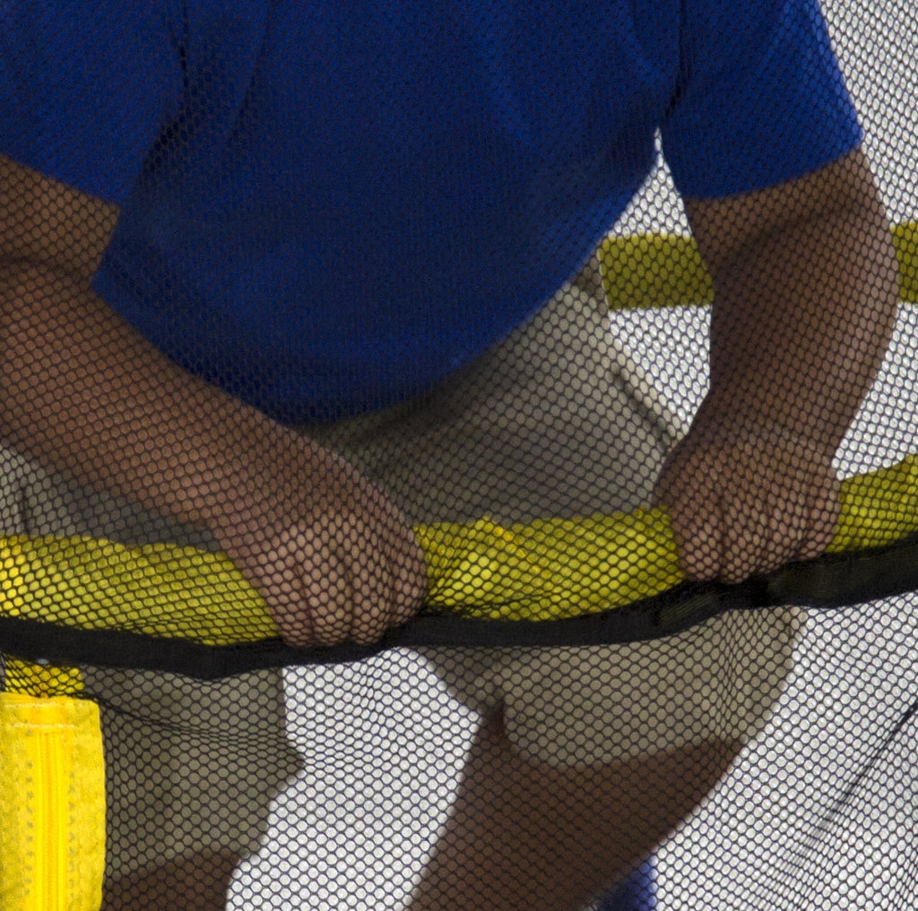 55-Inch Trampoline with Enclosure and Sound, Blue R652383