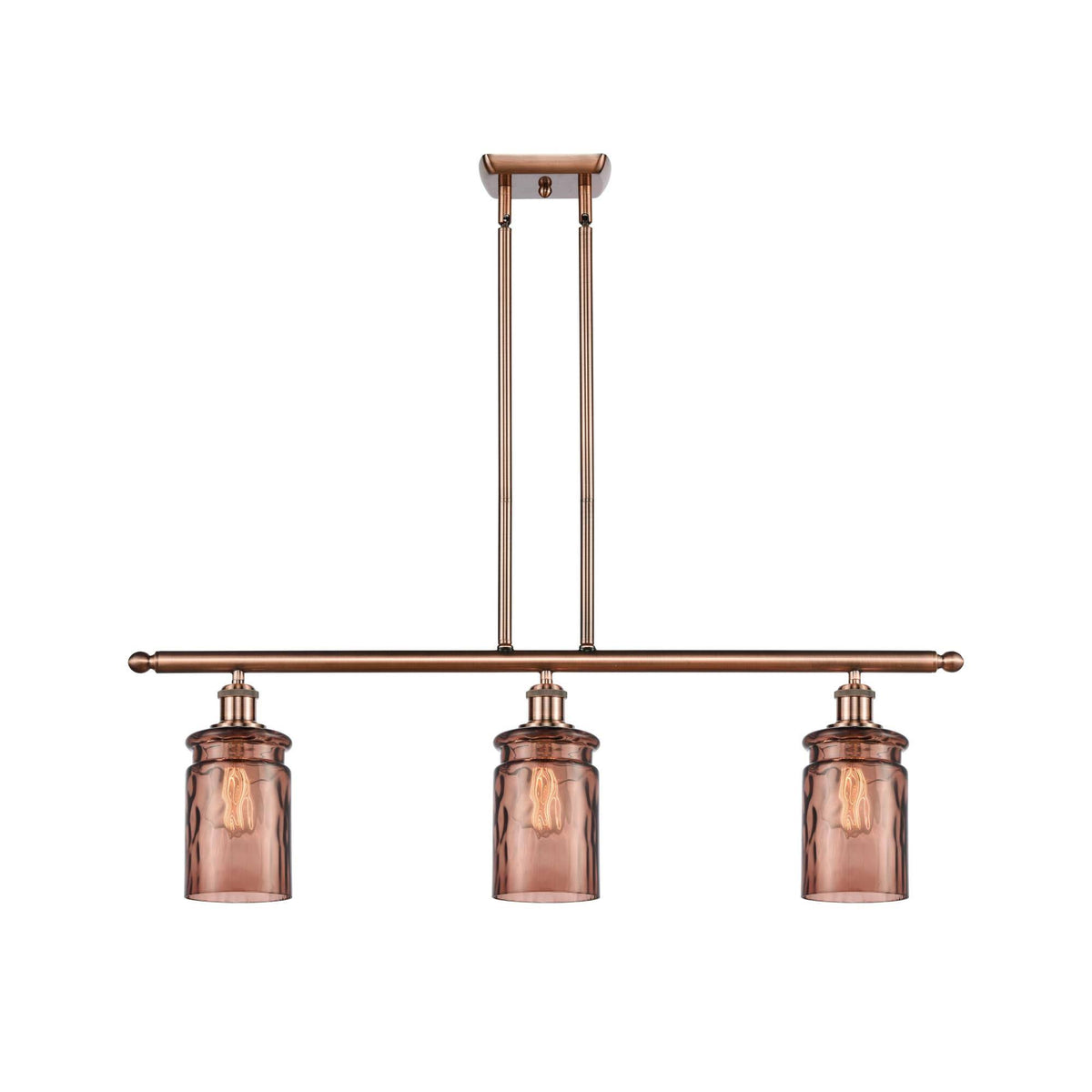 Black Antique Brass 3 Light Island Light W21120