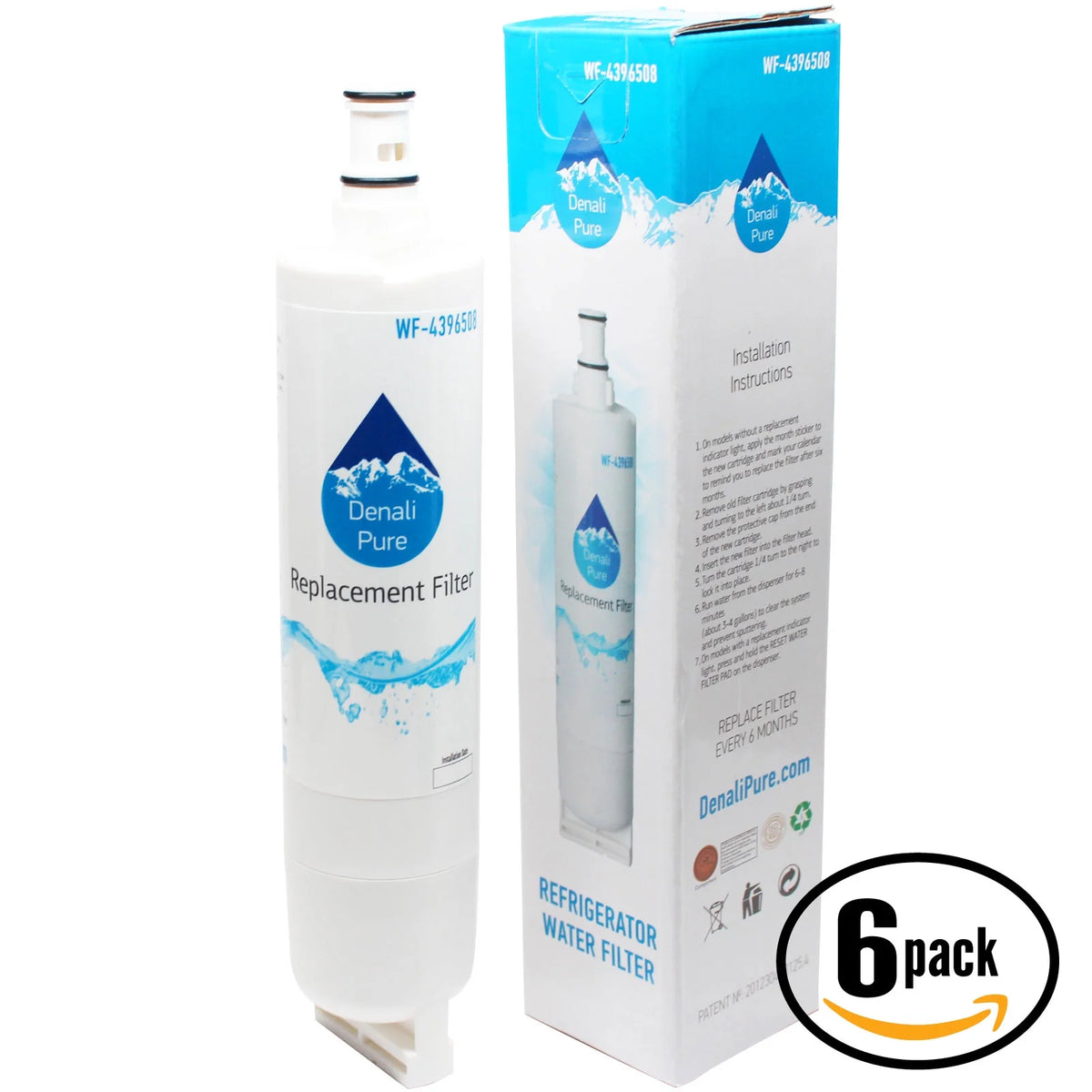 6-Pack Replacement Refrigerator Water Filter Cartridge T9908