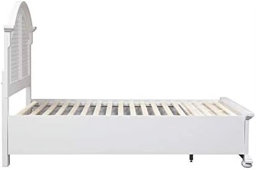 King Storage Bed in Oyster White H655