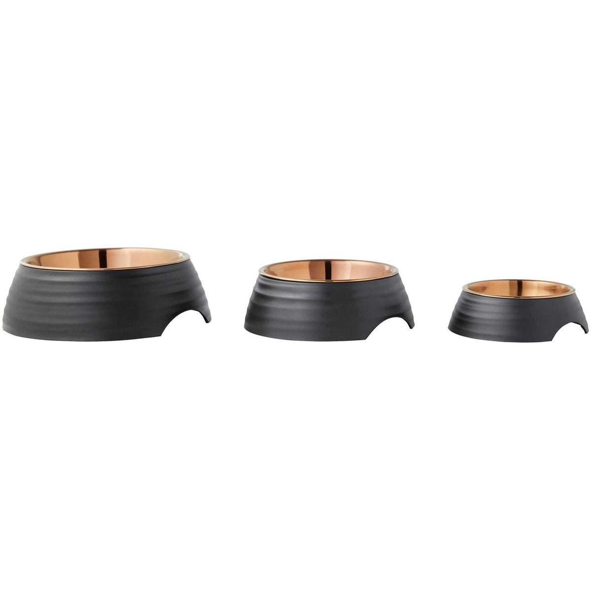 Matte Black Stainless Steel Dog & Cat Bowl T5439