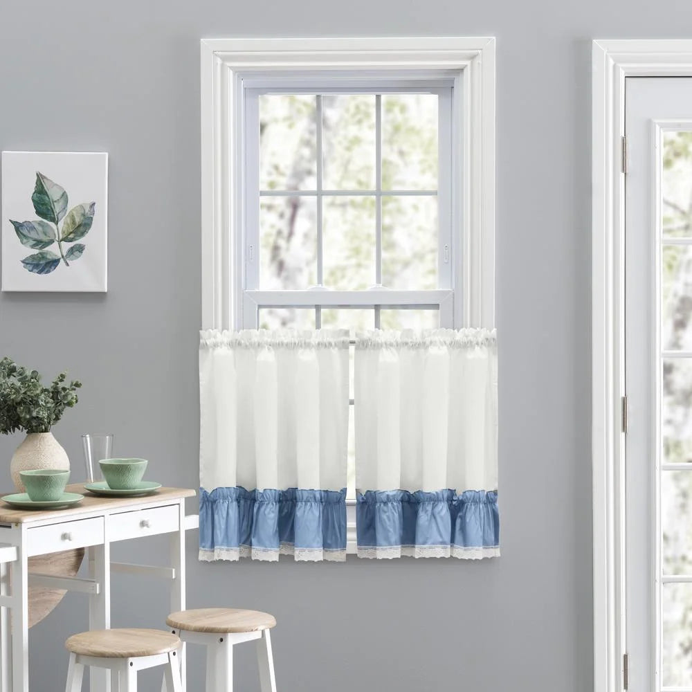 Slate Rod Pocket Window Curtain Tiers 82"x24" P550