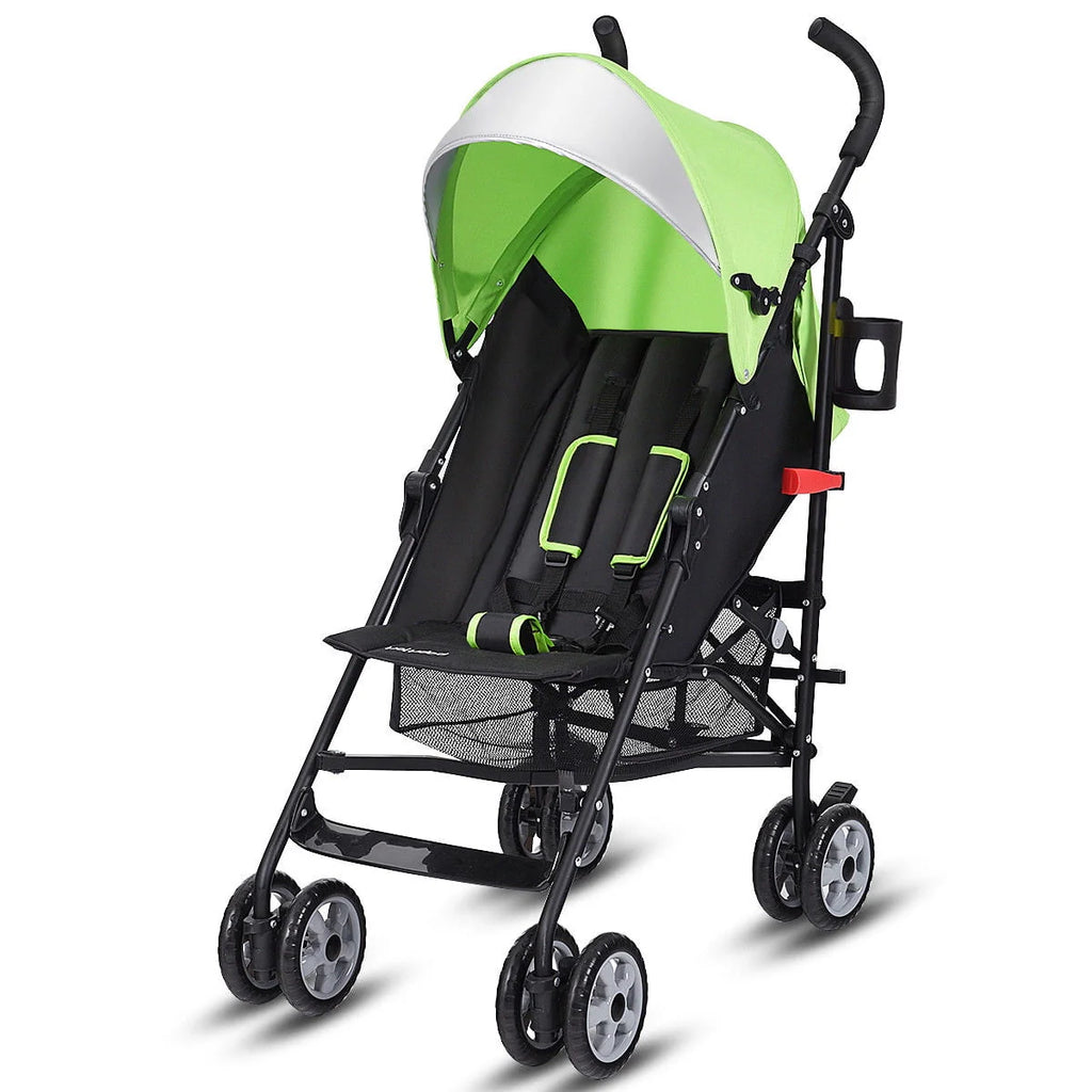Folding Lightweight Umbrella Stroller with Storage Basket Black B482201