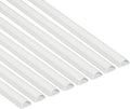 White 39 Inch Paintable Cable Raceway Cord Cover, Pack of 8 A9928