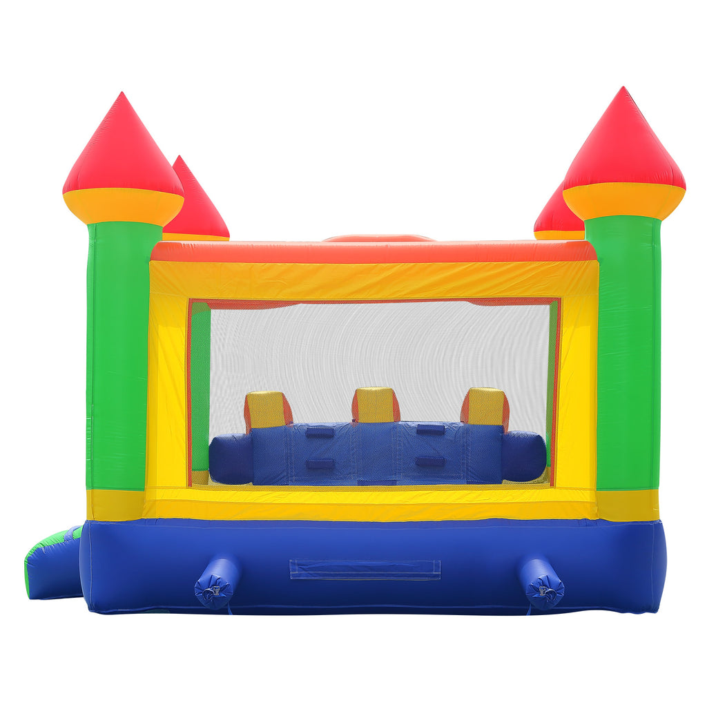 Mega Double Slide Castle Bounce House PVC with Blower Z685742