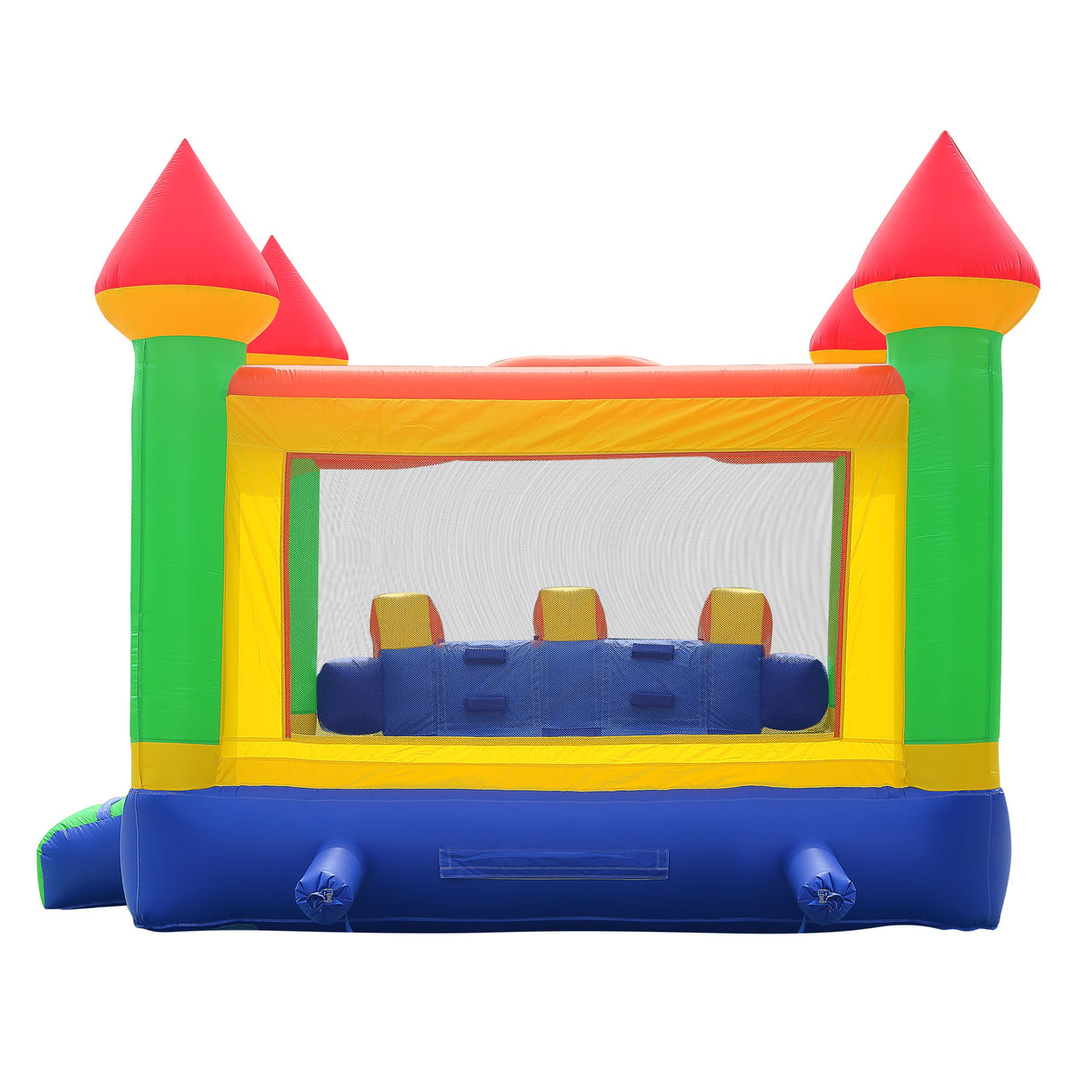 Mega Double Slide Castle Bounce House PVC with Blower Z685742