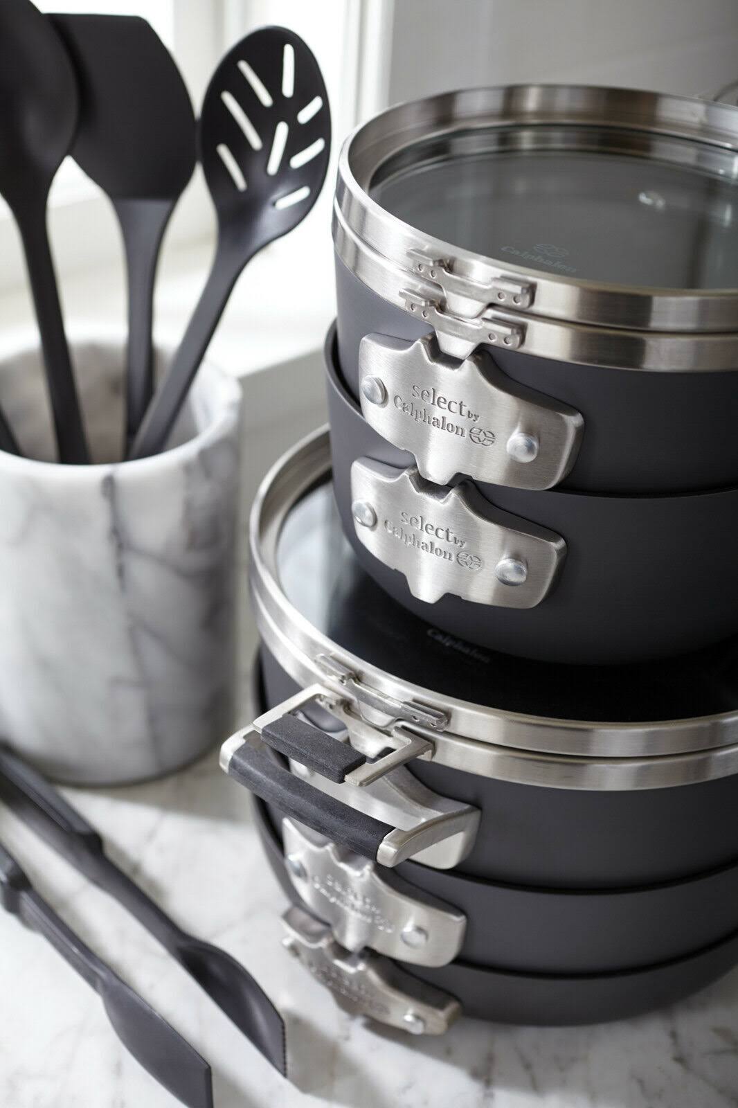 14 Piece Hard-Anodized Nonstick Cookware Set K879