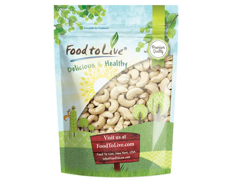 Raw Whole Cashews 18 lbs Q622
