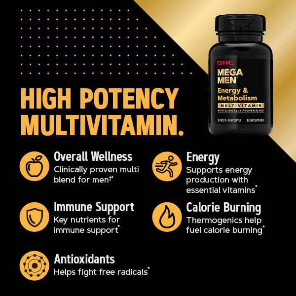 Mega Men Multivitamin Caplets, 90 count S146709