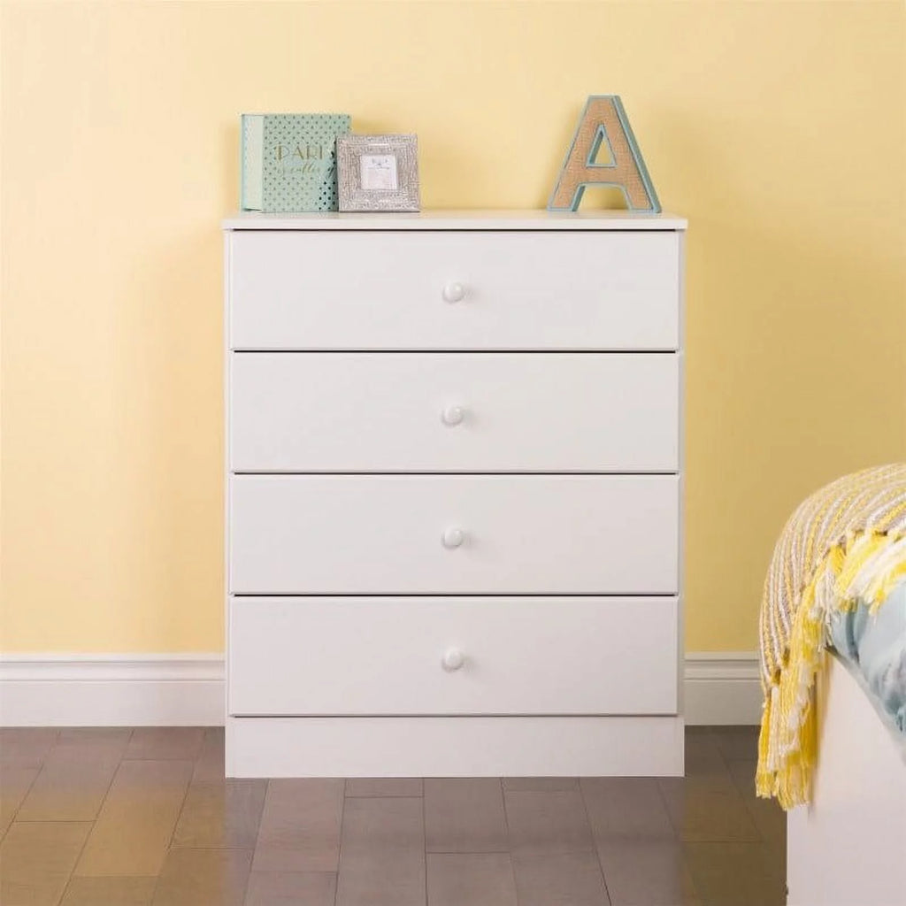 4-Piece Set with 2 Nightstands 4-Drawer Chest & Double Dresser C12344