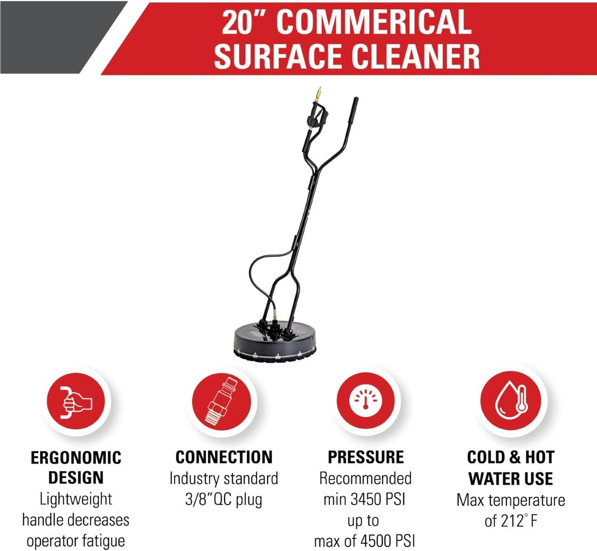 20" Industrial Pressure Washer Surface Cleaner Y300613