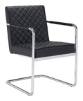 Black Faux Leather Dining Chair (Set of 2) I907
