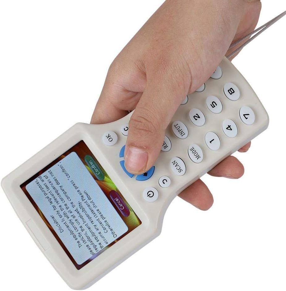 9 Frequency Handheld RFID Copier ID IC Reader Writer Duplicator Multifunctional Copy Encrypted NFC Smart Card with HD 3.2 Inch Full Color Screen Z389083