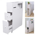 Slim Bathroom Storage Cabinet Floor Standing Organizer Shelves N920818