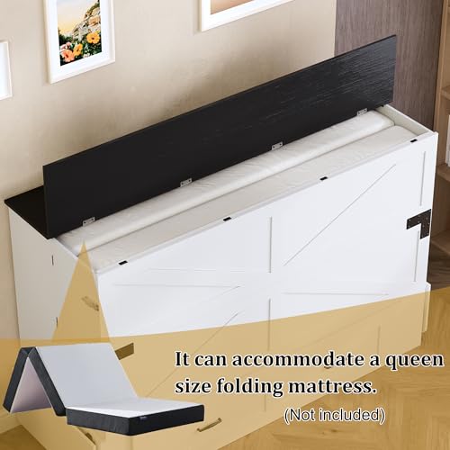 Murphy Bed Queen with Storage & Charging Station B814062