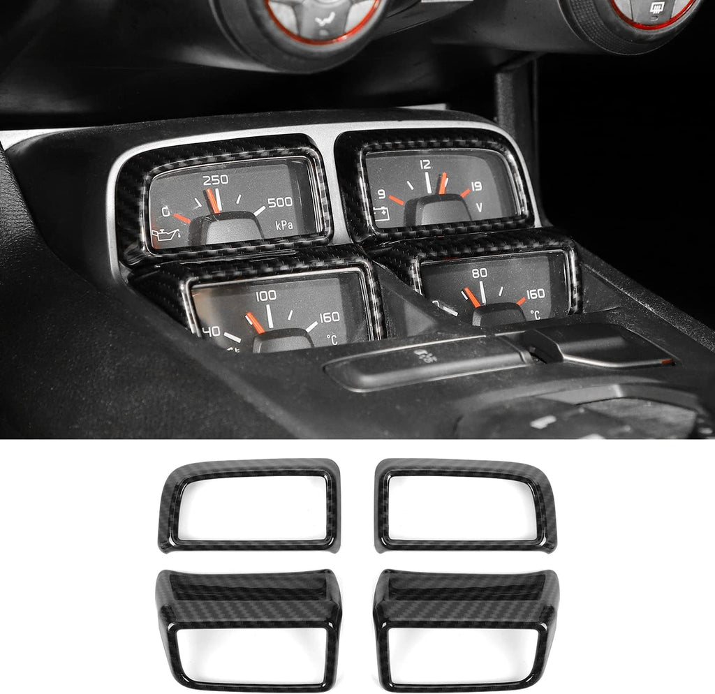 Carbon Fiber Center Console Dashboard Frame Bezel 4PCs F834132