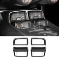 Carbon Fiber Center Console Dashboard Frame Bezel 4PCs F834132
