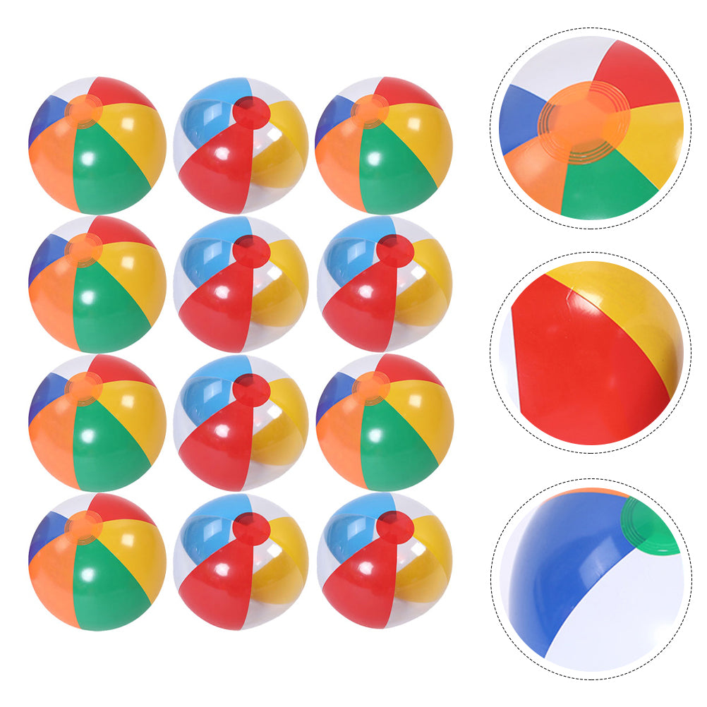 12pcs Inflatable Beach Ball Pool Toy O3863